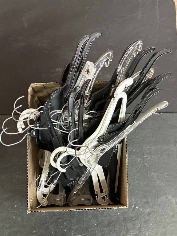 Box of 55 Plastic Hangers