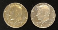 (2) 1974-S PROOF Kennedy Half Dollar Coins