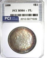 1890 Morgan MS64+ PL LISTS $1500