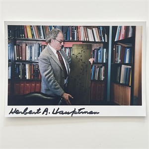 American mathematician Herbert A. Hauptman signed