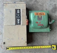 GE 60amp 240V Switch & Square D 3 Phase Switch