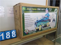 JOHN DEERE FIRE DEPT PEDAL CAR NEW OLD STOCK