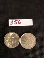 2 Francs Coins
