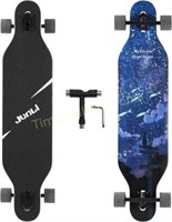Junli 41 Inch Freeride Skateboard - Blue Fly Fish