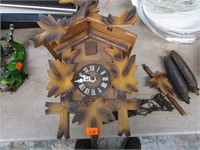 COOKOO CLOCK -- TOP TRIM DAMAGED