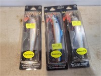 NEW 3 Fishing Lures Marked $10.99 Each