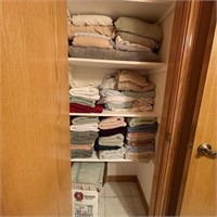 Lot of Towels w/ Sheets Guest Bath by Laundry