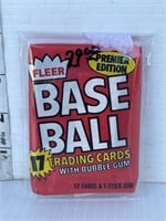 Fleer baseball card pack