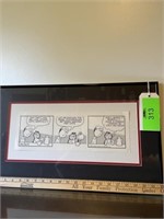 Framed Garfield Comic by Jim Davis