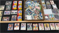 Assorted baseball trading cards not verified