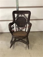 Victorian Style Wicker Rocking Chair