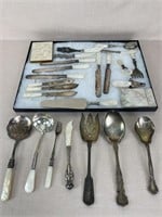 Assortment of Sterling and Mother of Pearl Cutlery