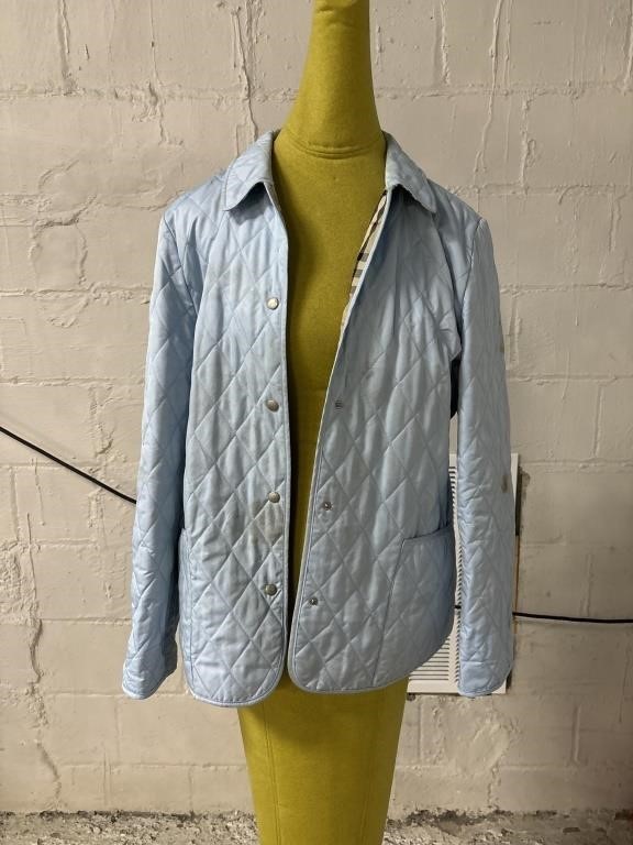 AS FOUND Burberry Ladies Jacket, Has stains