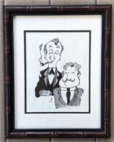Sherlock Holmes & Dr. Watson Original Ink Drawing
