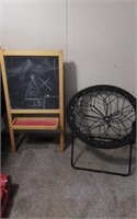 'Stand up Chalkboard & fold up chair