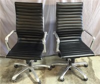 2 Leather Office Chairs