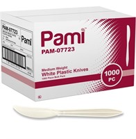 1000 PAMI Medium Weight Disposable Plastic Knives