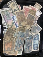 Lot of Foreign Paper Money.