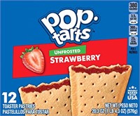 2 PACK ASSORTED Pop-Tarts, Unfrosted Strawberry T