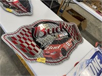 Budweiser Nascar Mirror Picture 38x23"