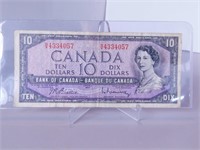 Monnaie Canada $10 de papier série 1954