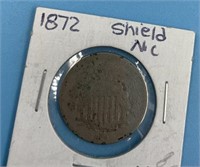 US 5 cent Shield nickel 1872                   (O