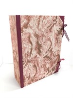 Gift box / stationary box pink ribbons