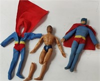 2 Older Superman Dolls