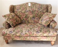 Lot #2111 - Bassett Furniture Co. Floral wingback