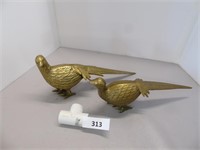 2 Brass Pair of Pheasants