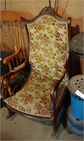 Antique Swan Handled Chair