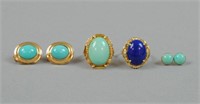 (4) PIECE GOLD RING & EARRING GROUP