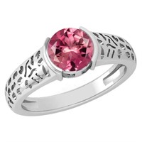 One Classic Style18k White Gold Ring, with 1.25 ct