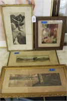 4 Framed Various Pictures