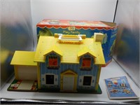 1969 Fisher Price Play Family House with Furniture