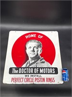 DOUBLE SIDED PERFECT CIRCLE PISTON RINGS SIGN RARE