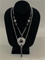 Silvertone Necklace-Unmarked