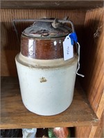 Pottery fruit canning jar