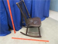 small antique sewing rocker - spindleback