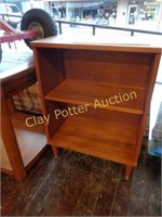 Mid-Century Wood Shelf Cabinet