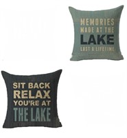 HIKBX Set of 2 Throw Pillow Covers