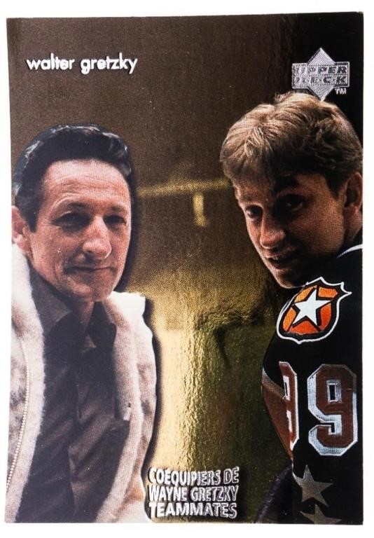 Wayne Gretzky -Walter Gretzky Teamates Card