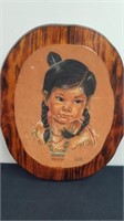 Vintage 15x18-in Native American picture by Vern