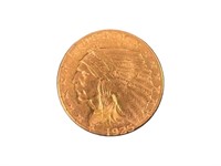 1925 D Indian Head $2.50 Quarter Eagle Gold Piece