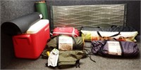 (3) Camping Tents, Cooler, Mats & Sleeping Bag