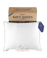 $99  FluffCo Down & Feather Pillow Standard Soft