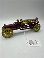 1918-1930 Era Iron Firetruck Made in Canada by