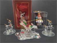 Assorted Christmas Glass Ornaments & Decor