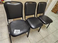 3 STACK CHAIRS