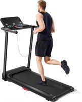 UMAY Foldable Treadmill  Quiet w/ Shock Absorption
